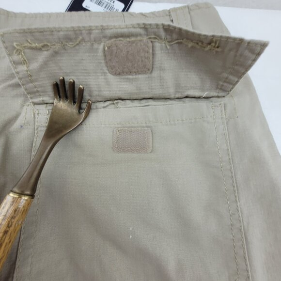 NEW Architect Shorts Mens 38 Tan Khaki Cargo Beige Pockets Long 100% Cotton NWT - Picture 14 of 15